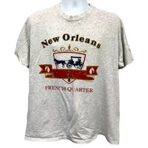 Vintage Single Stitch New Orleans French Quarter T-shirt Size XL Extra Large